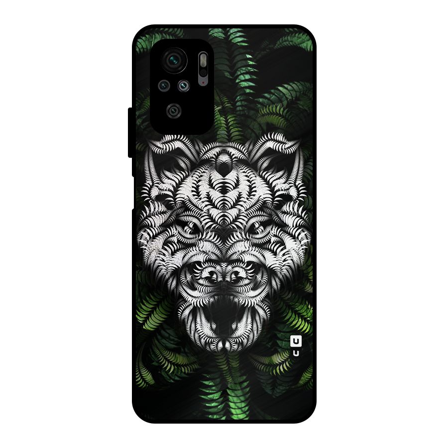 Aztec Art Tiger Metal Back Case for Redmi Note 10