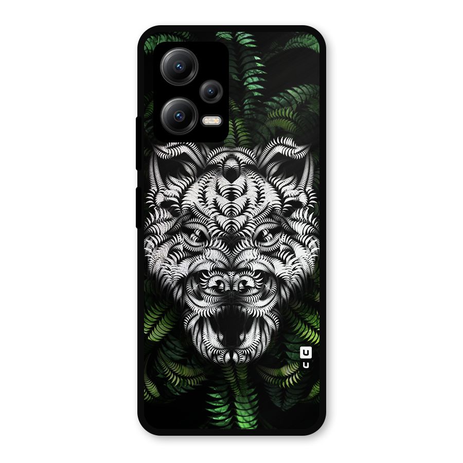 Aztec Art Tiger Metal Back Case for Redmi Note 12 5G