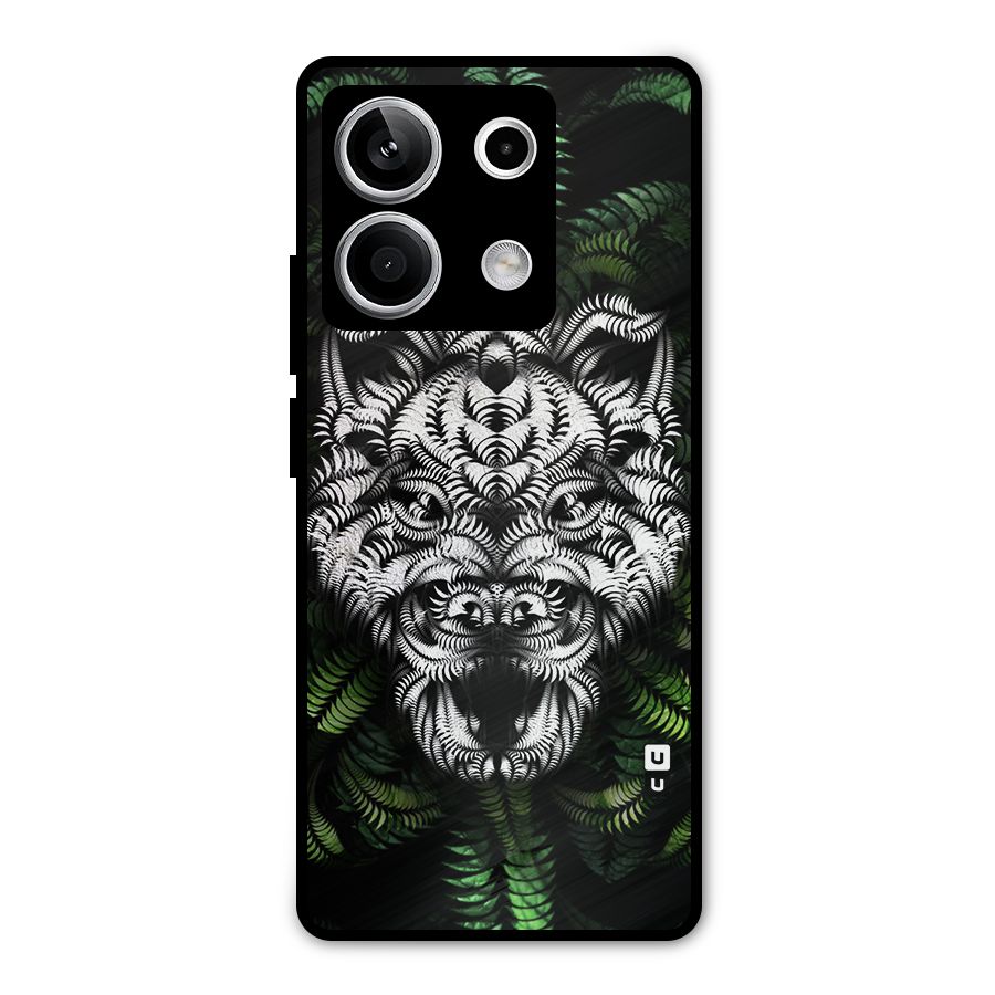 Aztec Art Tiger Metal Back Case for Redmi Note 13 5G