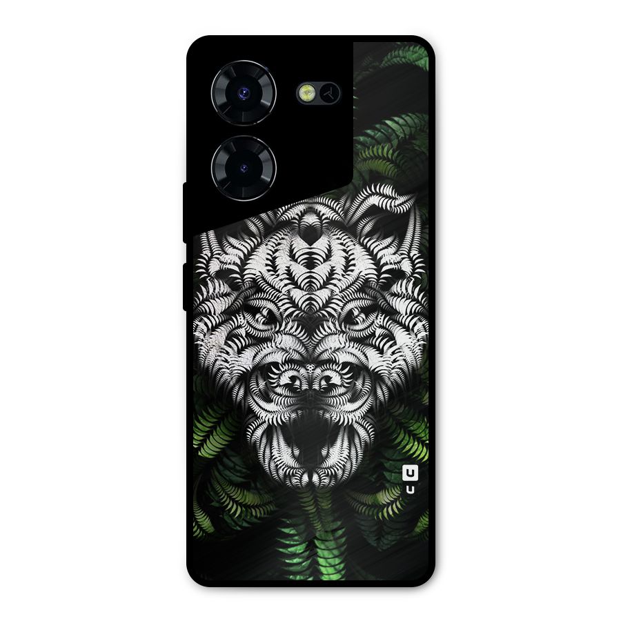 Aztec Art Tiger Metal Back Case for Tecno Pova 5 Pro 5G