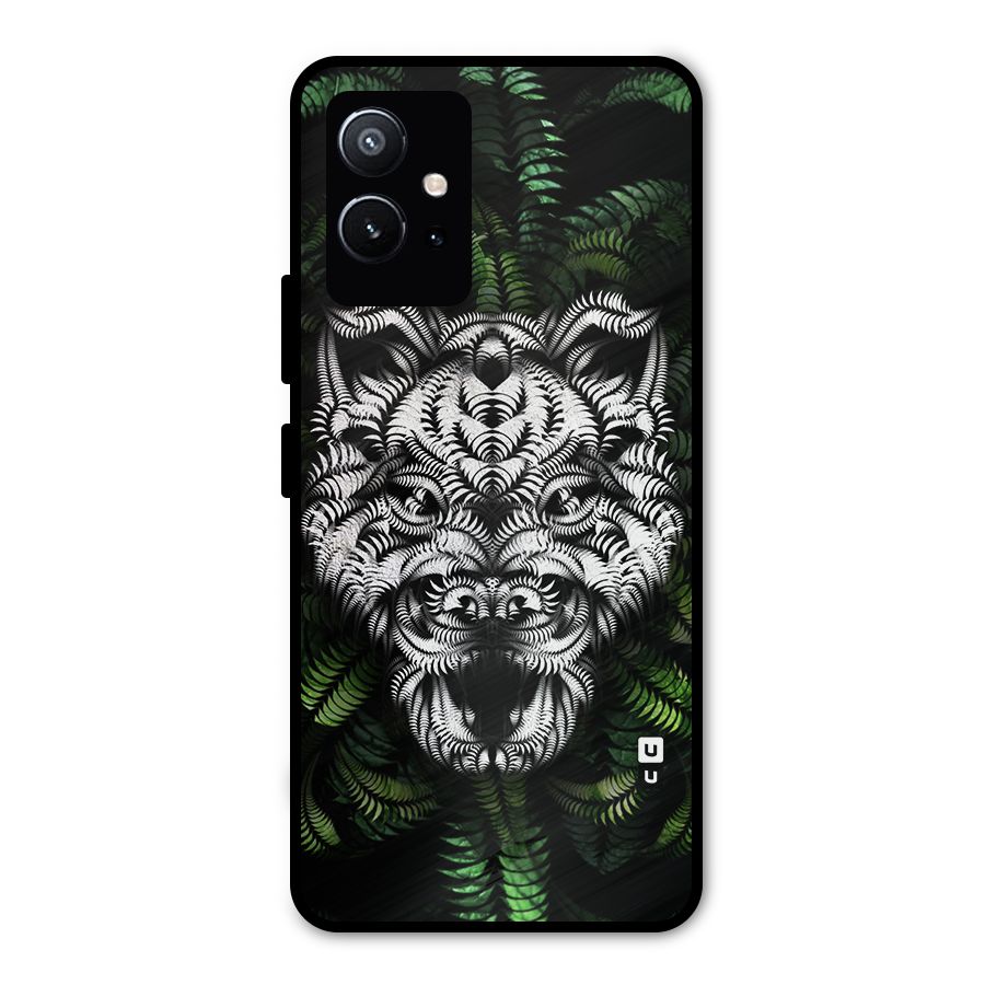 Aztec Art Tiger Metal Back Case for Vivo T1 5G