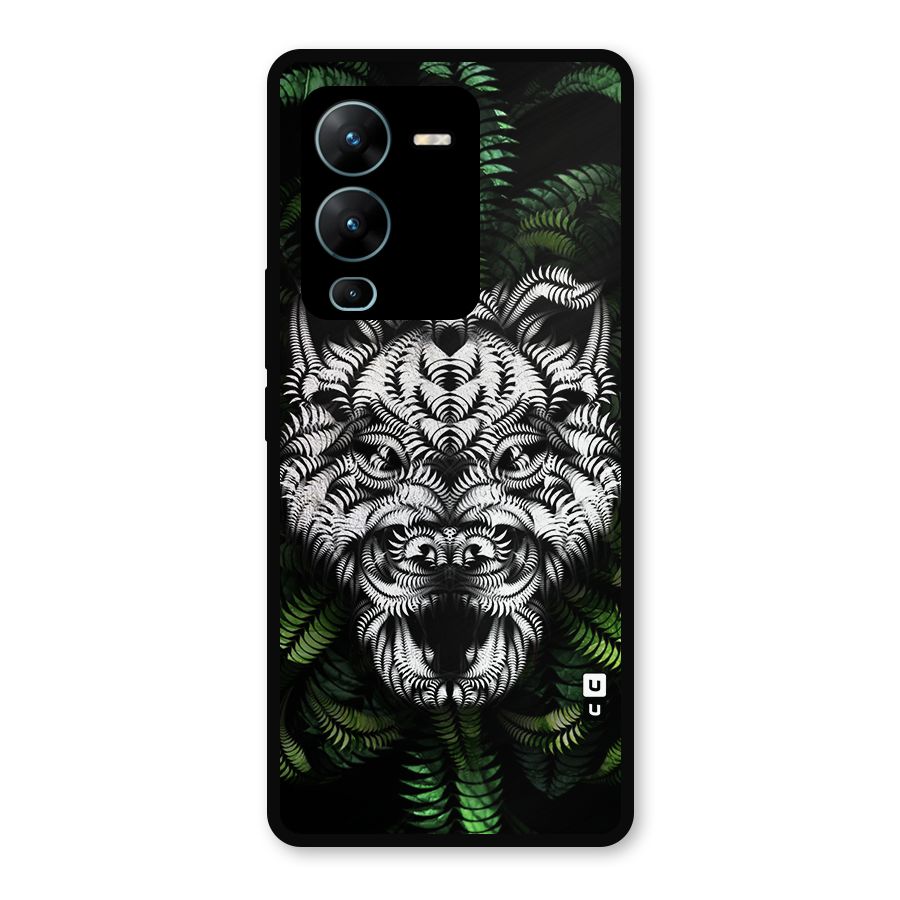 Aztec Art Tiger Metal Back Case for Vivo V25 Pro