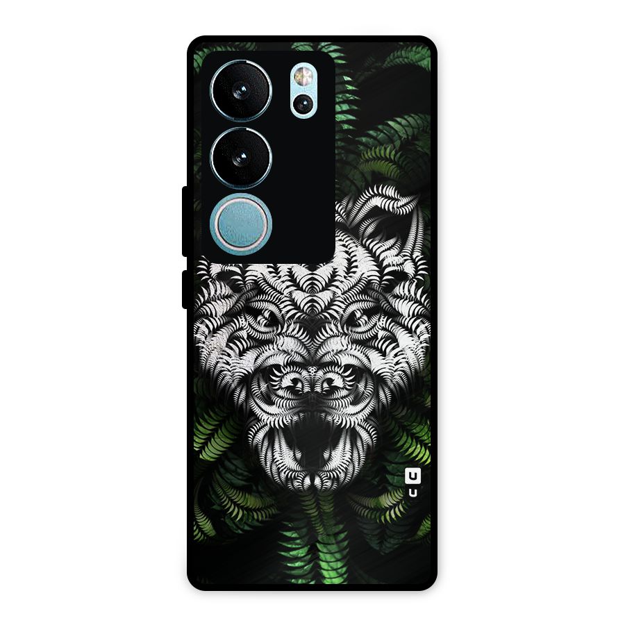 Aztec Art Tiger Metal Back Case for Vivo V29 Pro
