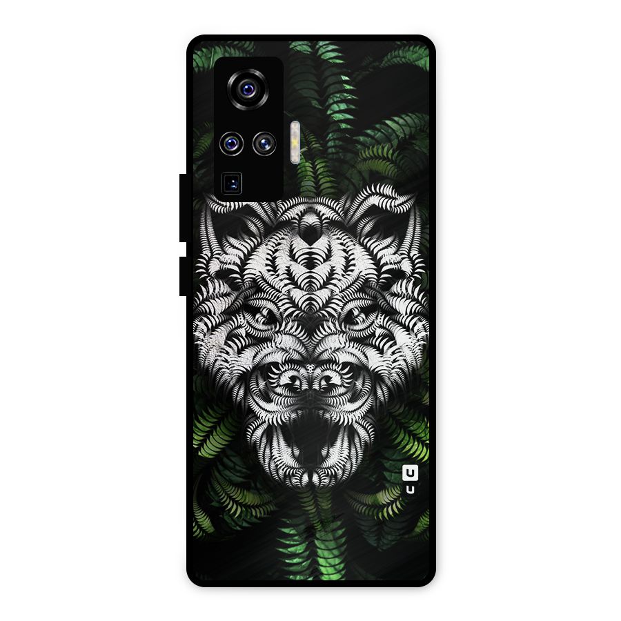 Aztec Art Tiger Metal Back Case for Vivo X50 Pro