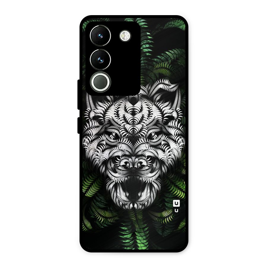 Aztec Art Tiger Metal Back Case for Vivo Y200