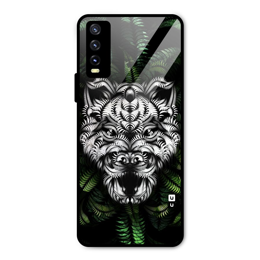 Aztec Art Tiger Metal Back Case for Vivo Y20 2021