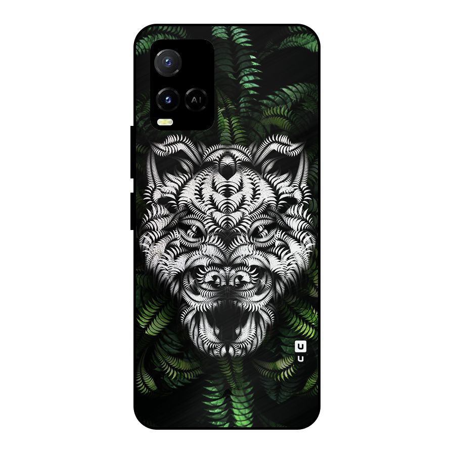 Aztec Art Tiger Metal Back Case for Vivo Y21A