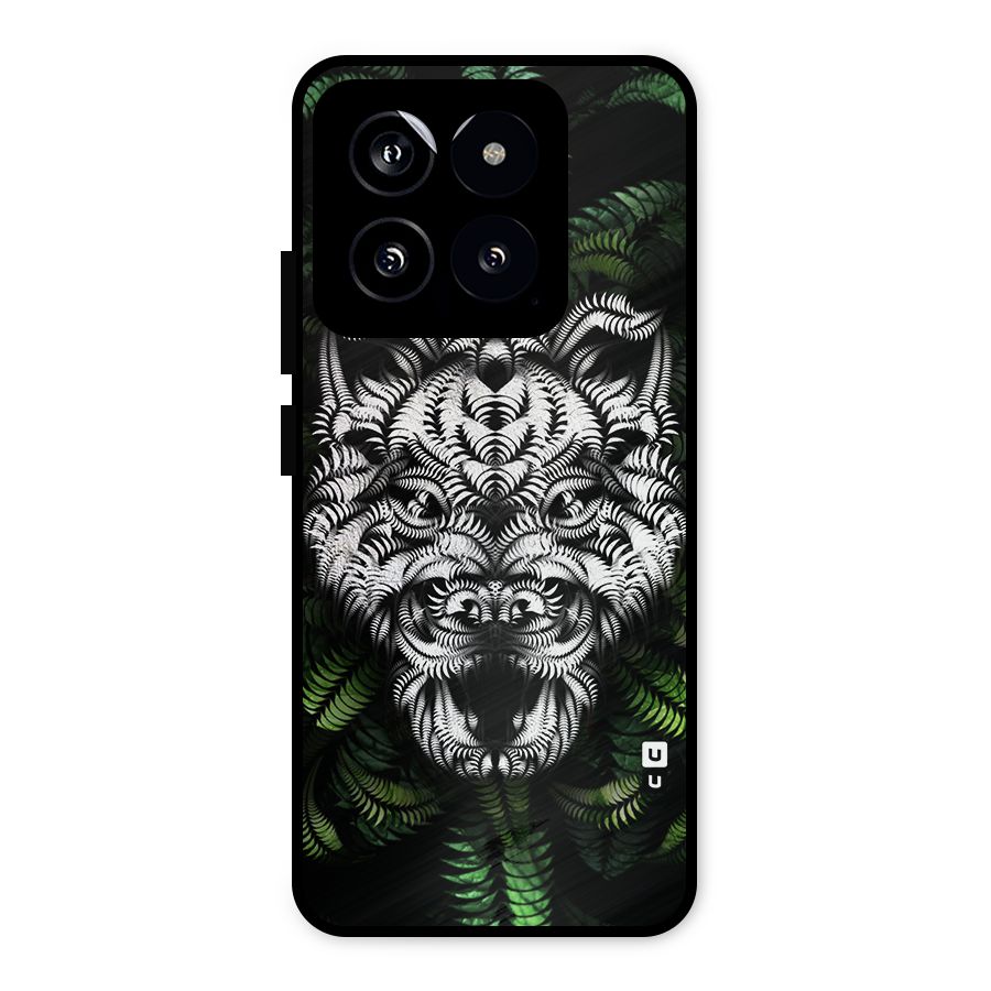 Aztec Art Tiger Metal Back Case for Xiaomi 14