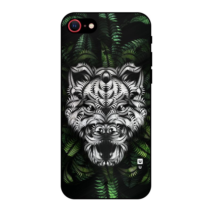 Aztec Art Tiger Metal Back Case for iPhone 7