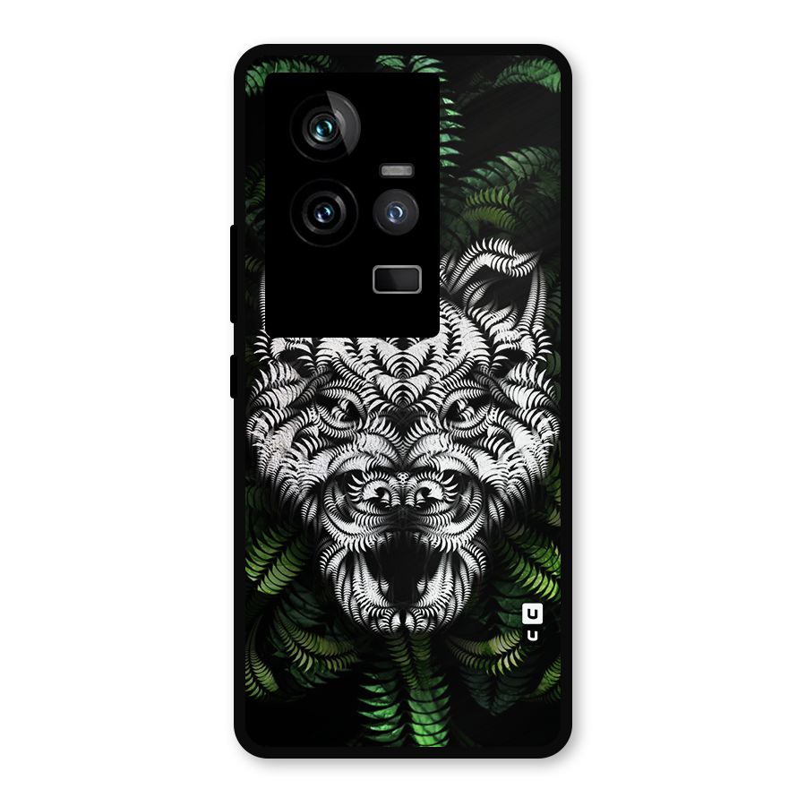 Aztec Art Tiger Metal Back Case for iQOO 11 5G
