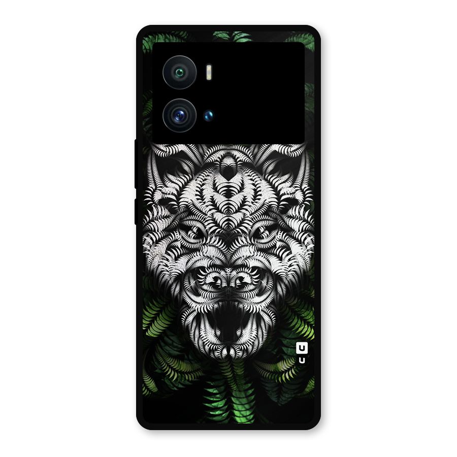 Aztec Art Tiger Metal Back Case for iQOO 9 Pro