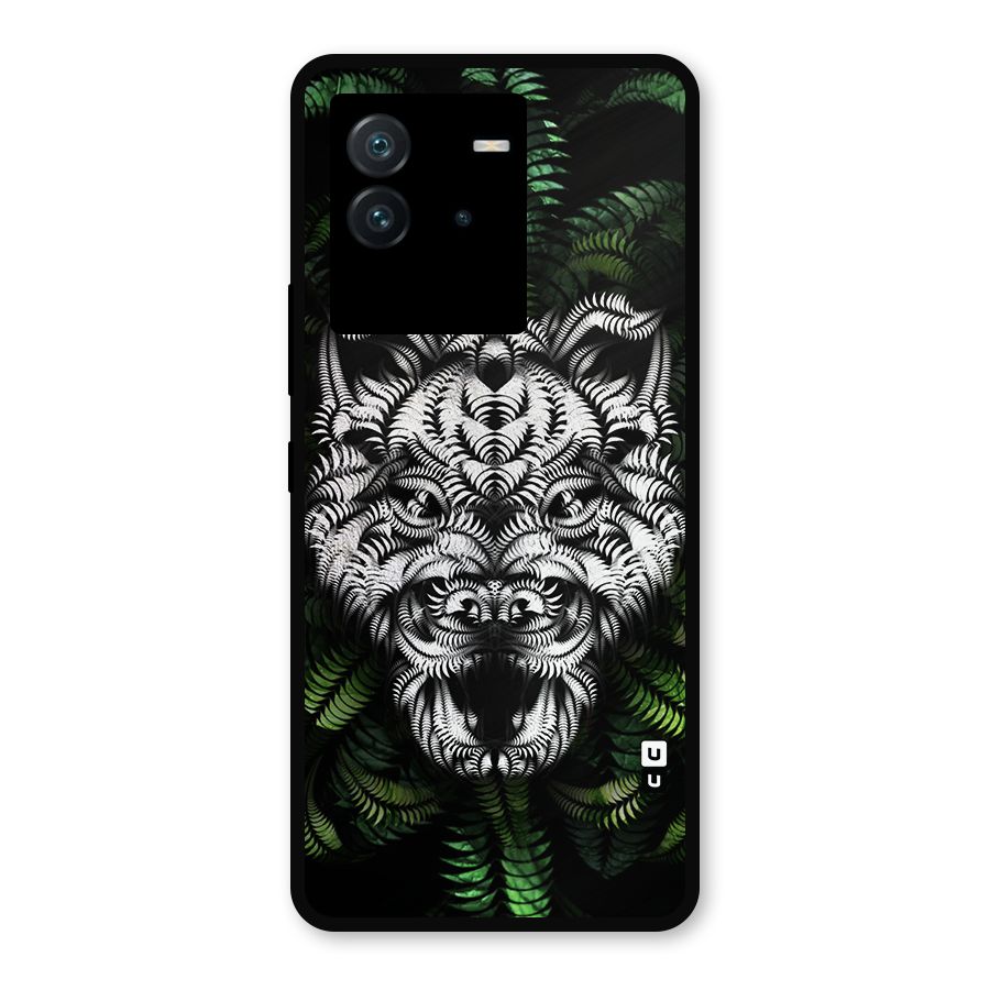 Aztec Art Tiger Metal Back Case for iQOO Neo 6 5G