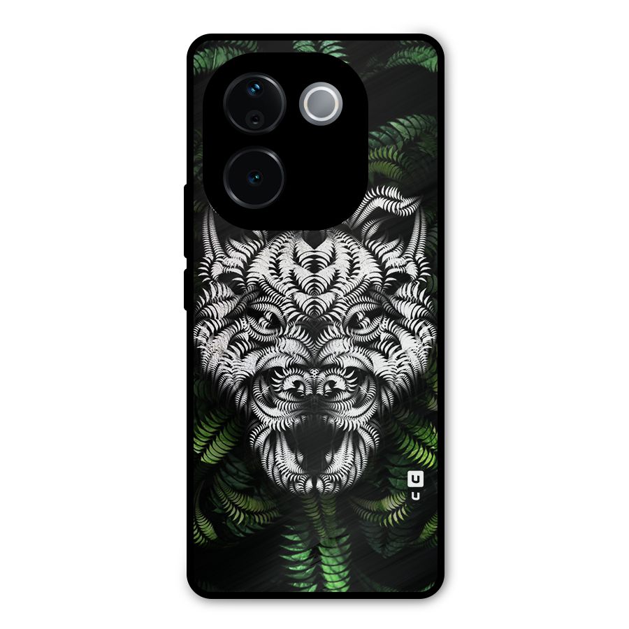 Aztec Art Tiger Metal Back Case for iQOO Z9s Pro