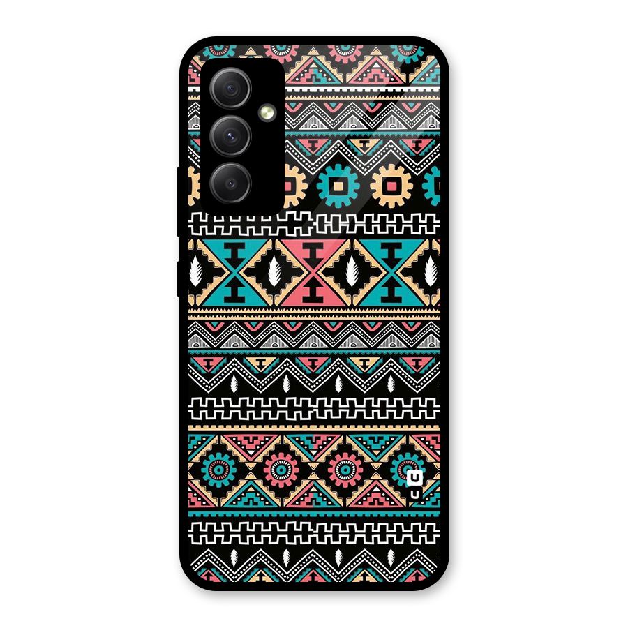 Aztec Beautiful Creativity Glass Back Case for Galaxy A34