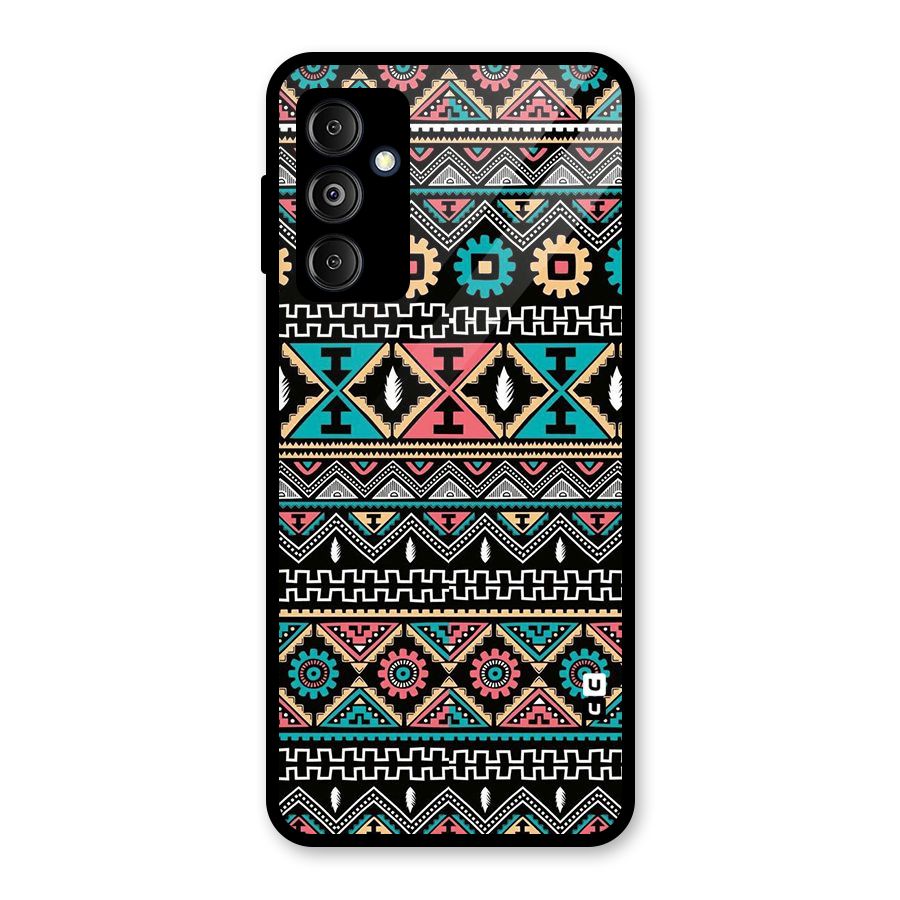 Aztec Beautiful Creativity Glass Back Case for Galaxy M14 5G
