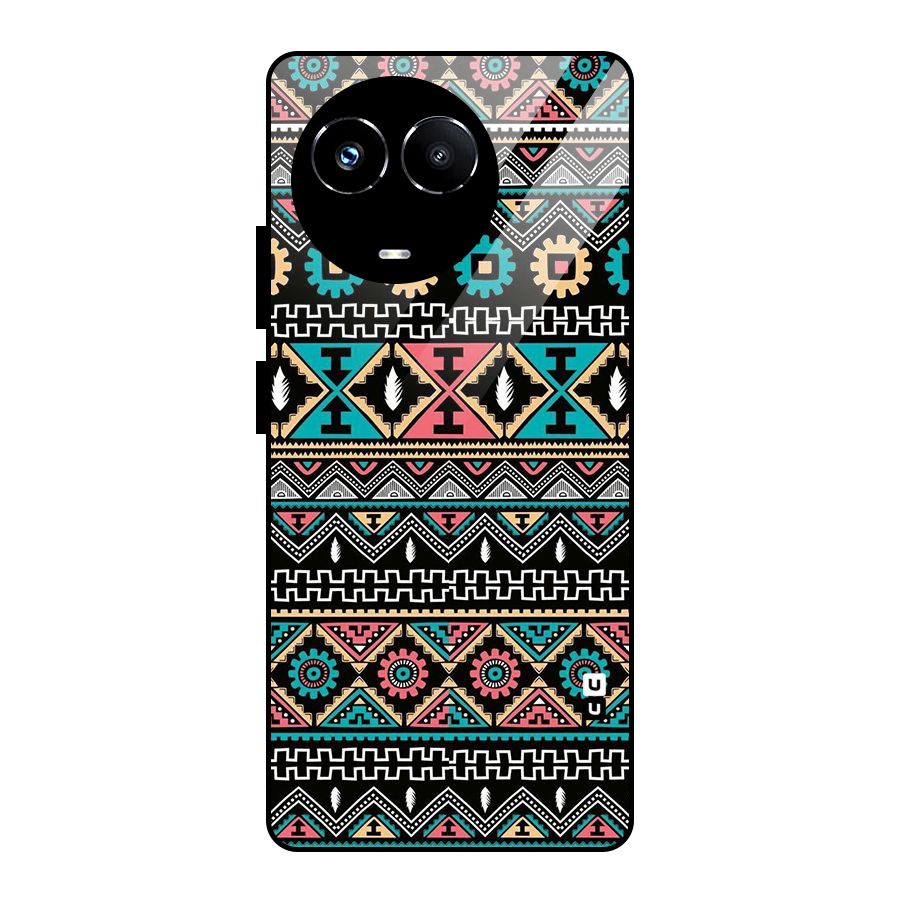 Aztec Beautiful Creativity Glass Back Case for Realme Narzo 60X