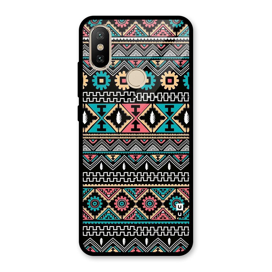 Aztec Beautiful Creativity Glass Back Case for Redmi A1