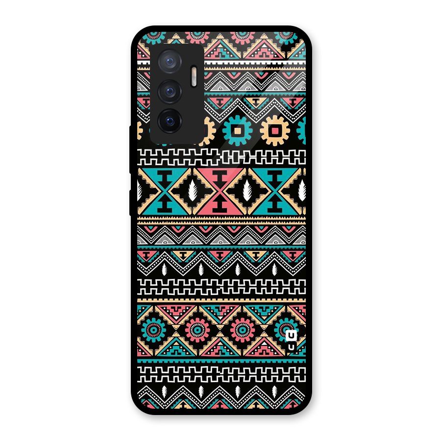 Aztec Beautiful Creativity Glass Back Case for Vivo V23e