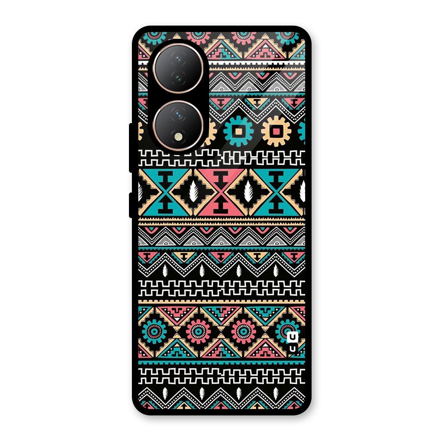 Aztec Beautiful Creativity Glass Back Case for Vivo Y100A