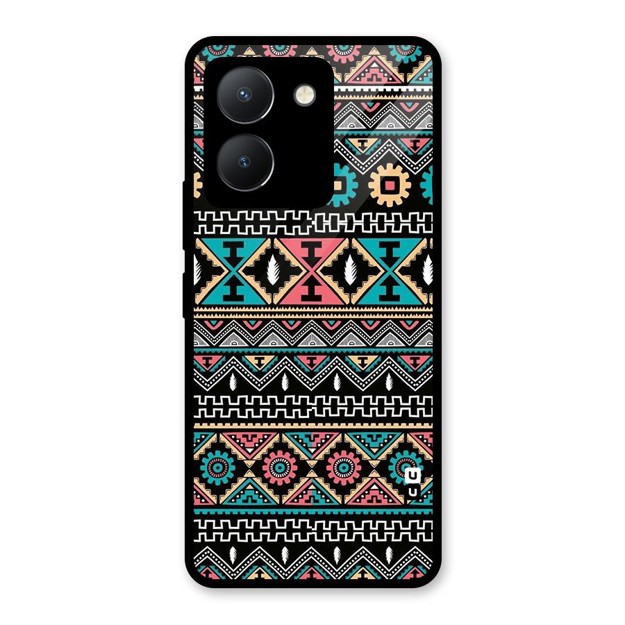 Aztec Beautiful Creativity Glass Back Case for Vivo Y36
