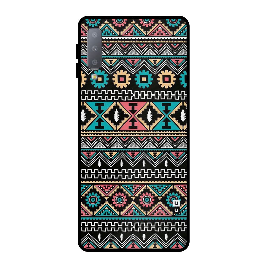 Aztec Beautiful Creativity Metal Back Case for Galaxy A7 (2018)