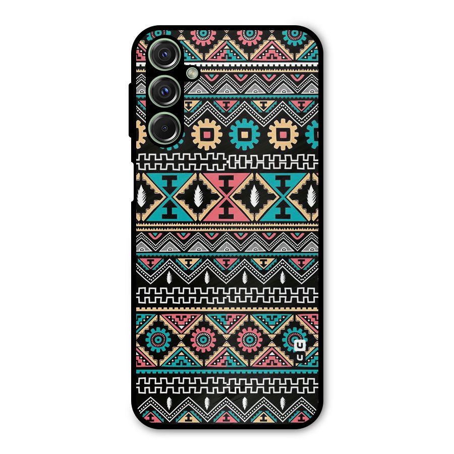Aztec Beautiful Creativity Metal Back Case for Galaxy F34
