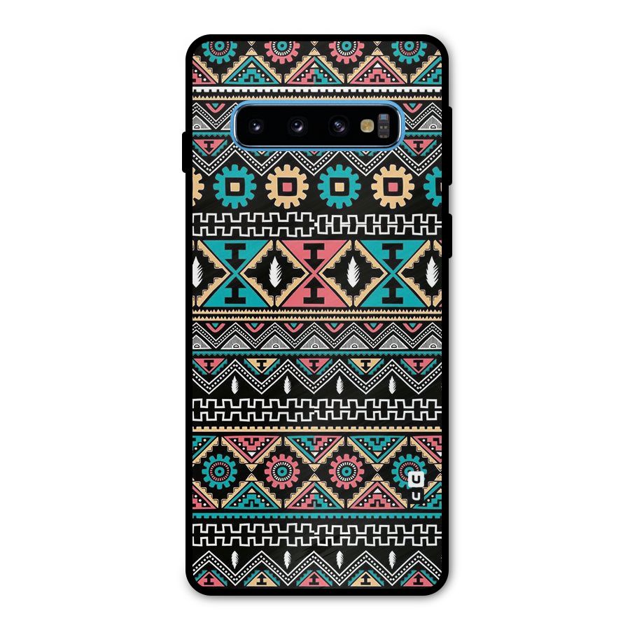 Aztec Beautiful Creativity Metal Back Case for Galaxy S10