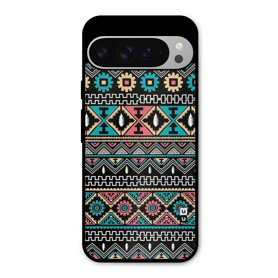 Aztec Beautiful Creativity Metal Back Case for Google Pixel 9 Pro XL