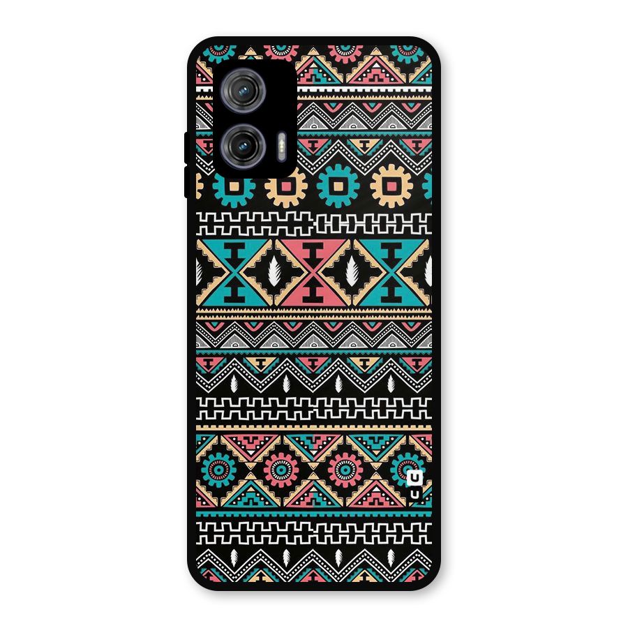 Aztec Beautiful Creativity Metal Back Case for Moto G73