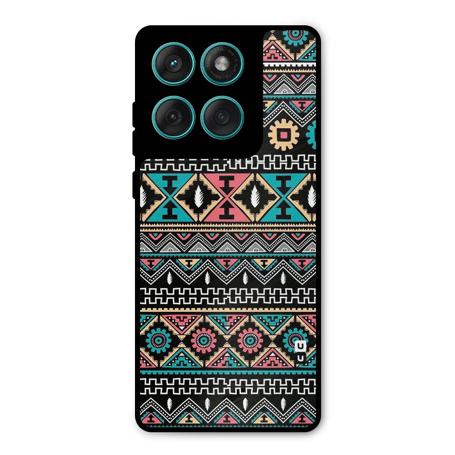 Aztec Beautiful Creativity Metal Back Case for Motorola Edge 60 Fusion