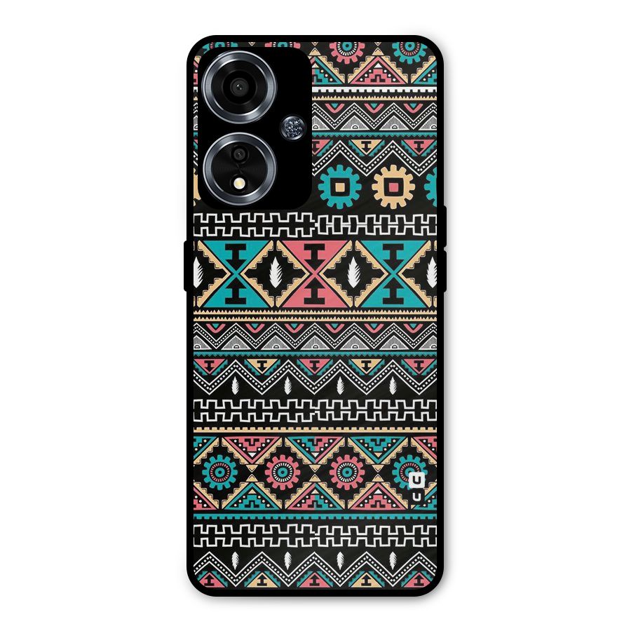 Aztec Beautiful Creativity Metal Back Case for Oppo A59