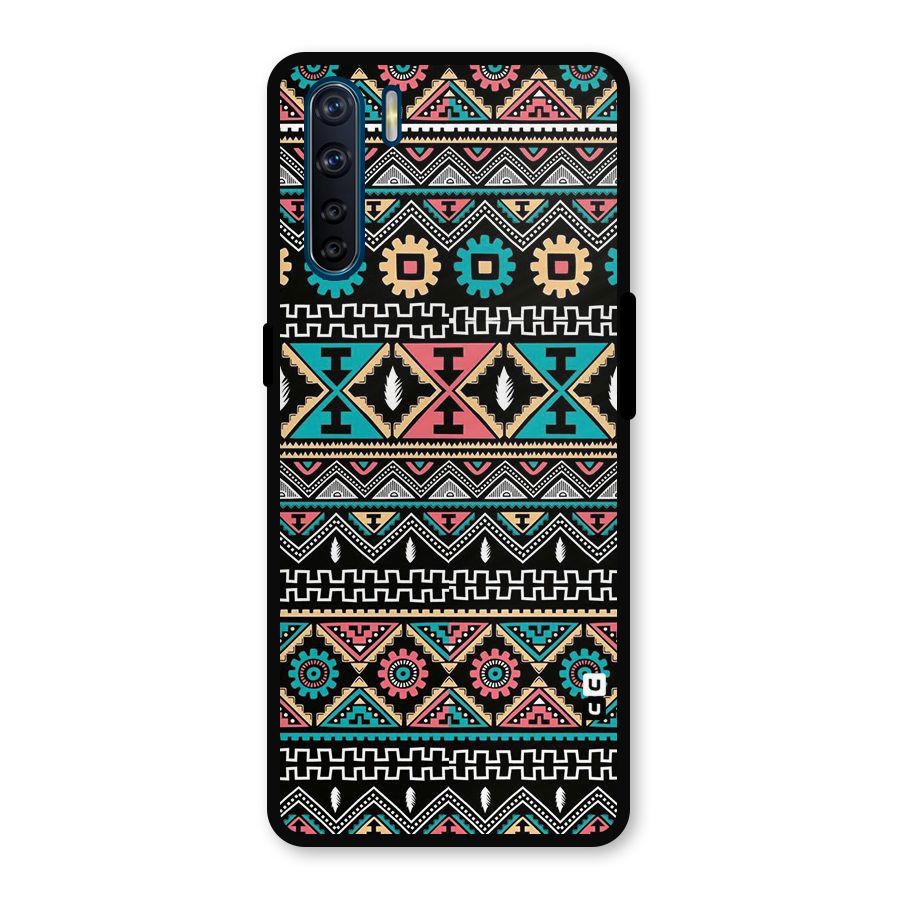Aztec Beautiful Creativity Metal Back Case for Oppo F15