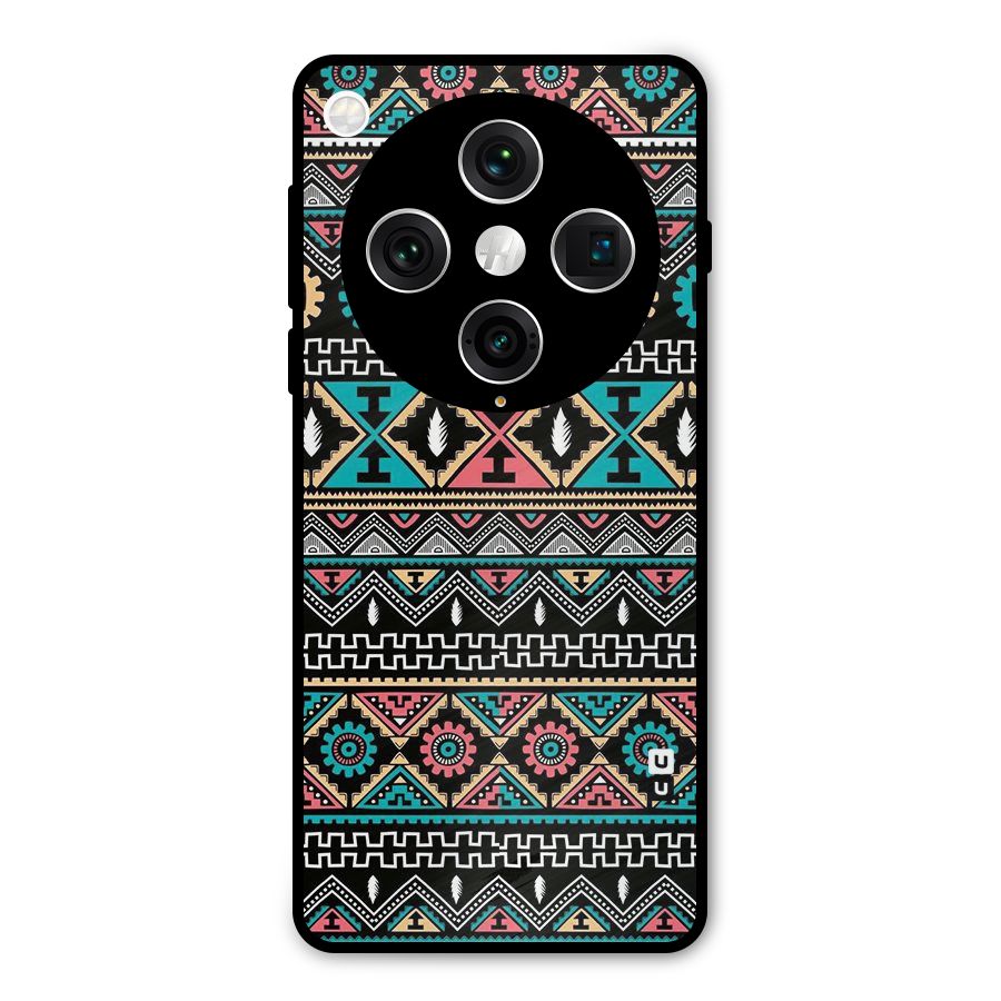 Aztec Beautiful Creativity Metal Back Case for Oppo Find X8 Pro