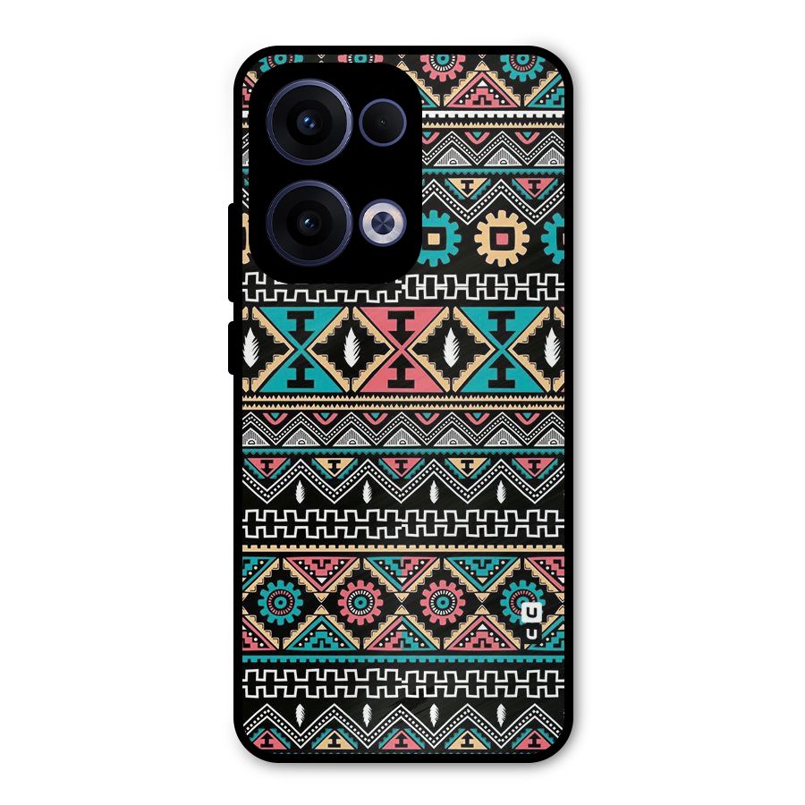 Aztec Beautiful Creativity Metal Back Case for Oppo Reno13