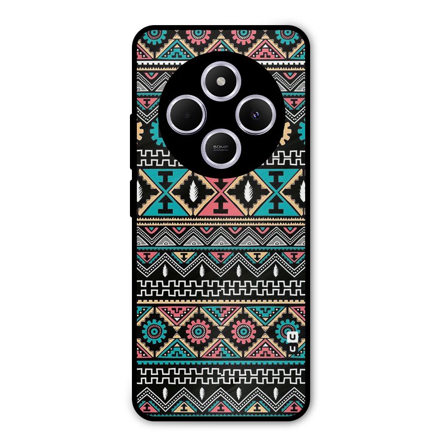 Aztec Beautiful Creativity Metal Back Case for Poco C75 5G