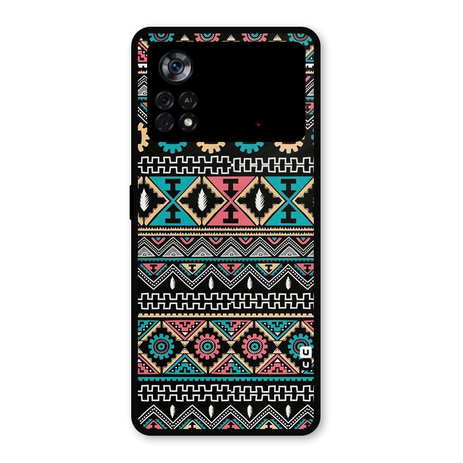 Aztec Beautiful Creativity Metal Back Case for Poco X4 Pro 5G