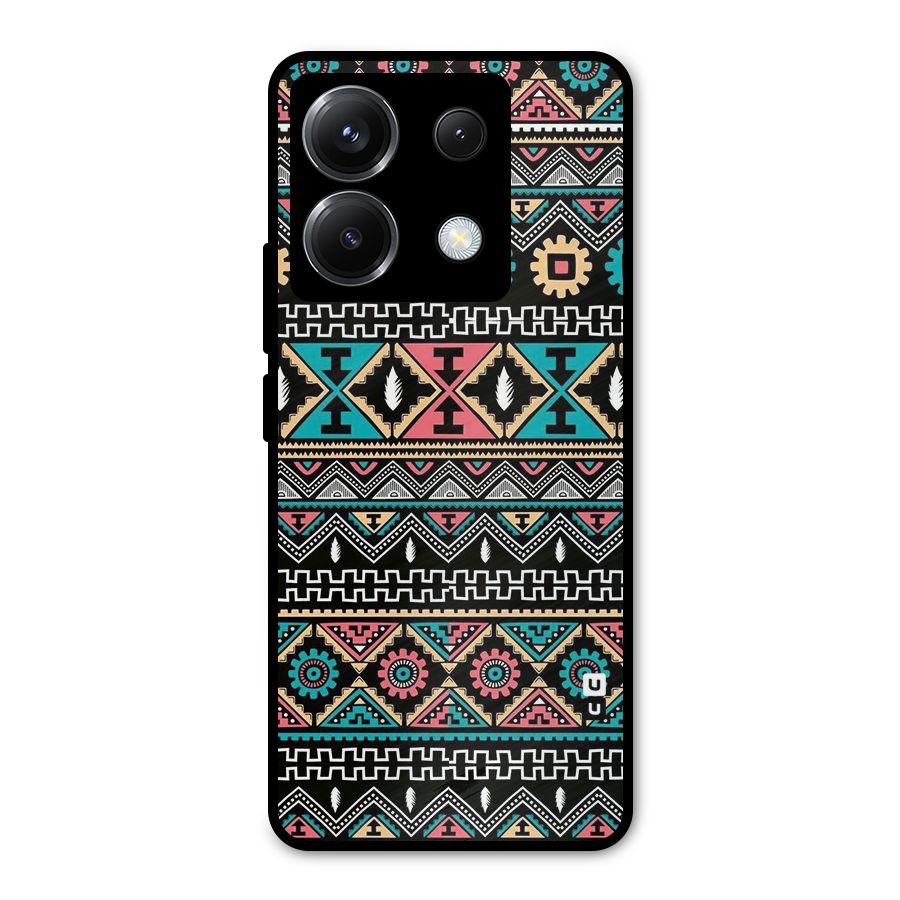 Aztec Beautiful Creativity Metal Back Case for Poco X6