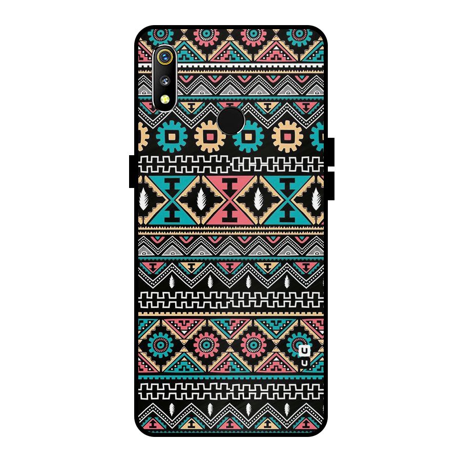 Aztec Beautiful Creativity Metal Back Case for Realme 3i