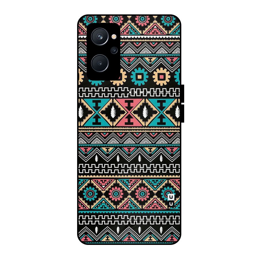 Aztec Beautiful Creativity Metal Back Case for Realme 9i 5G