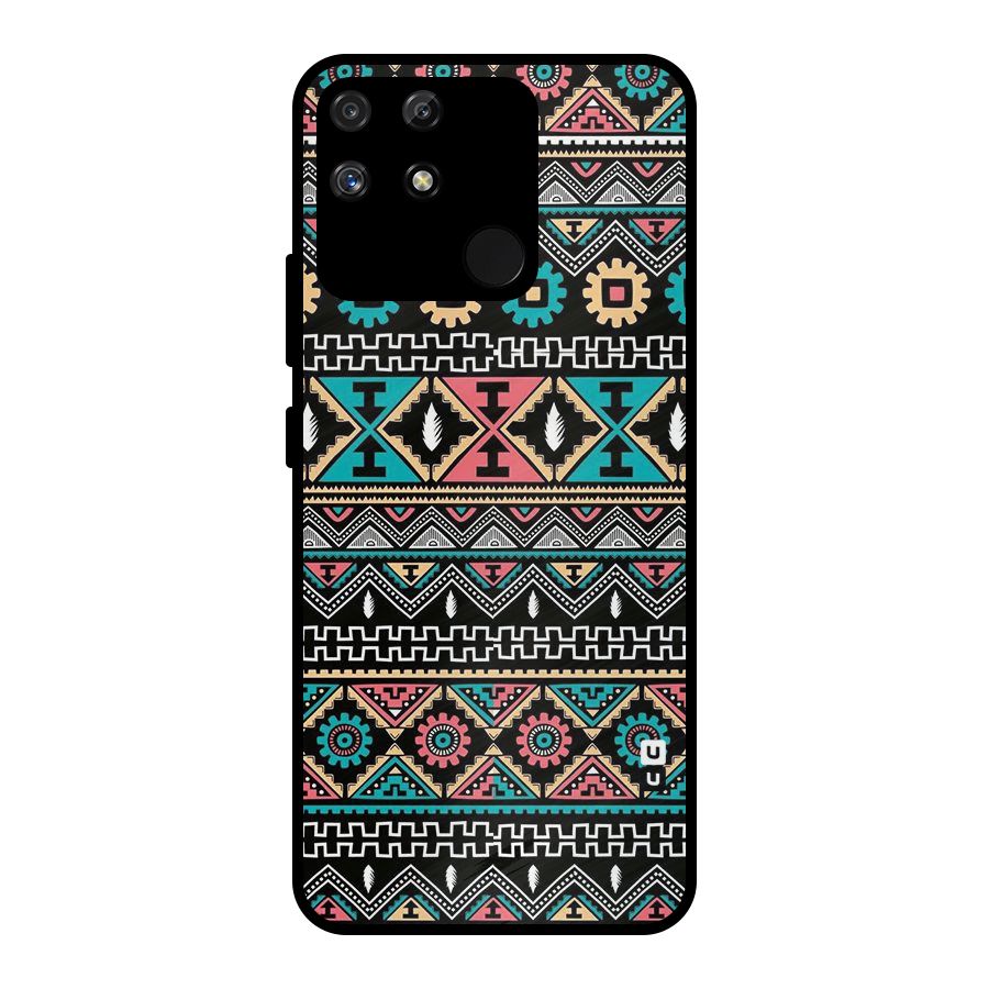 Aztec Beautiful Creativity Metal Back Case for Realme Narzo 50A