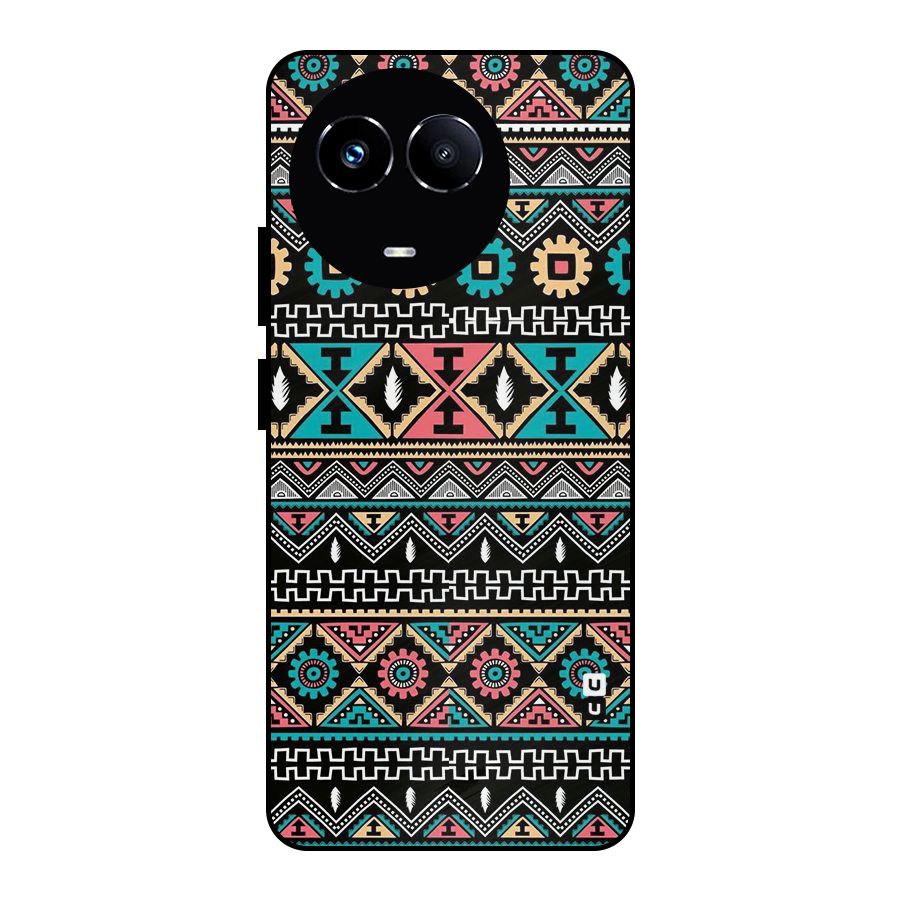 Aztec Beautiful Creativity Metal Back Case for Realme Narzo 60X