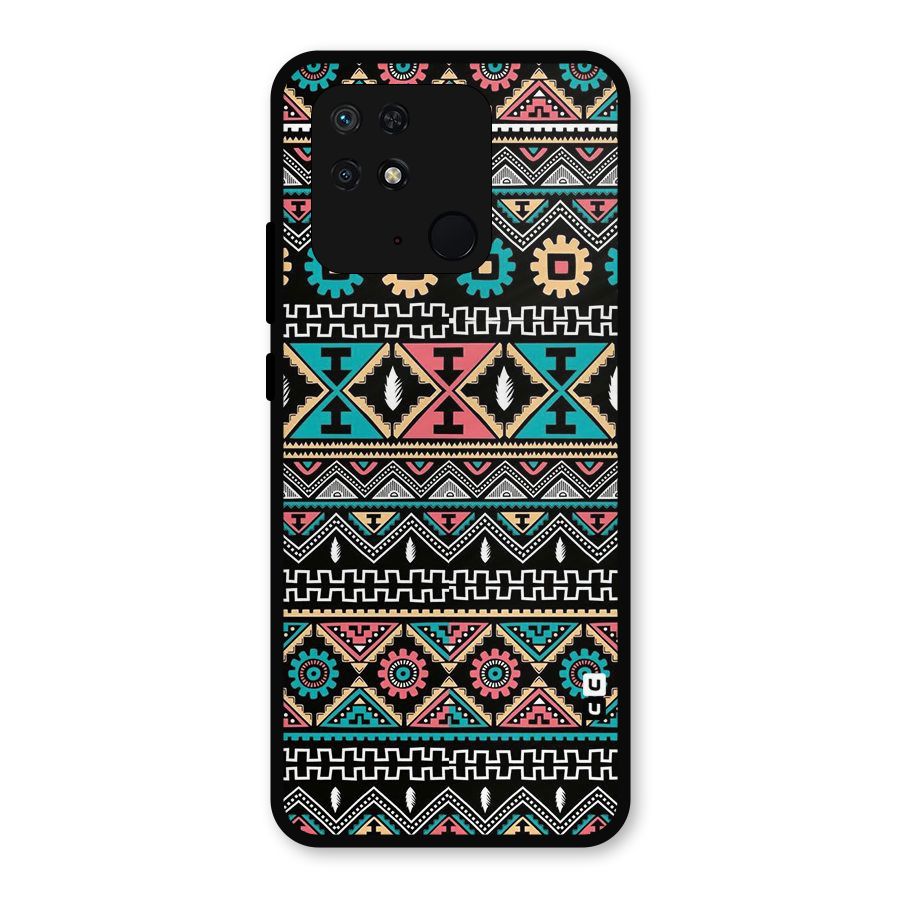 Aztec Beautiful Creativity Metal Back Case for Redmi 10 Power