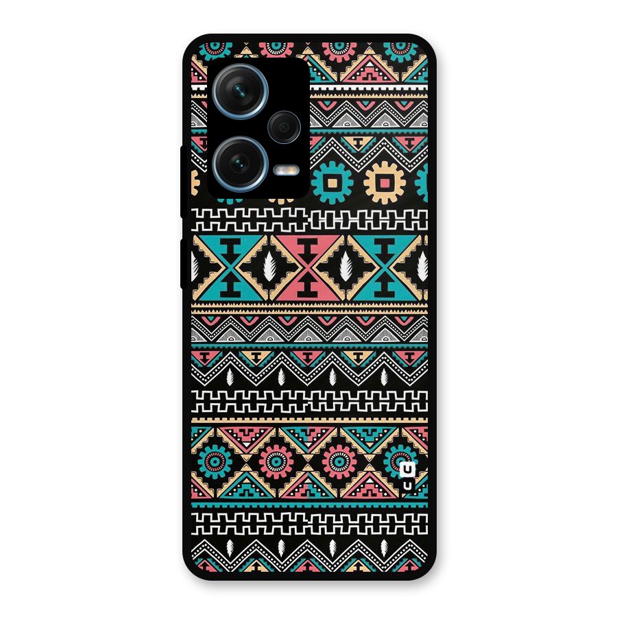 Aztec Beautiful Creativity Metal Back Case for Redmi Note 12 Pro Plus 5G