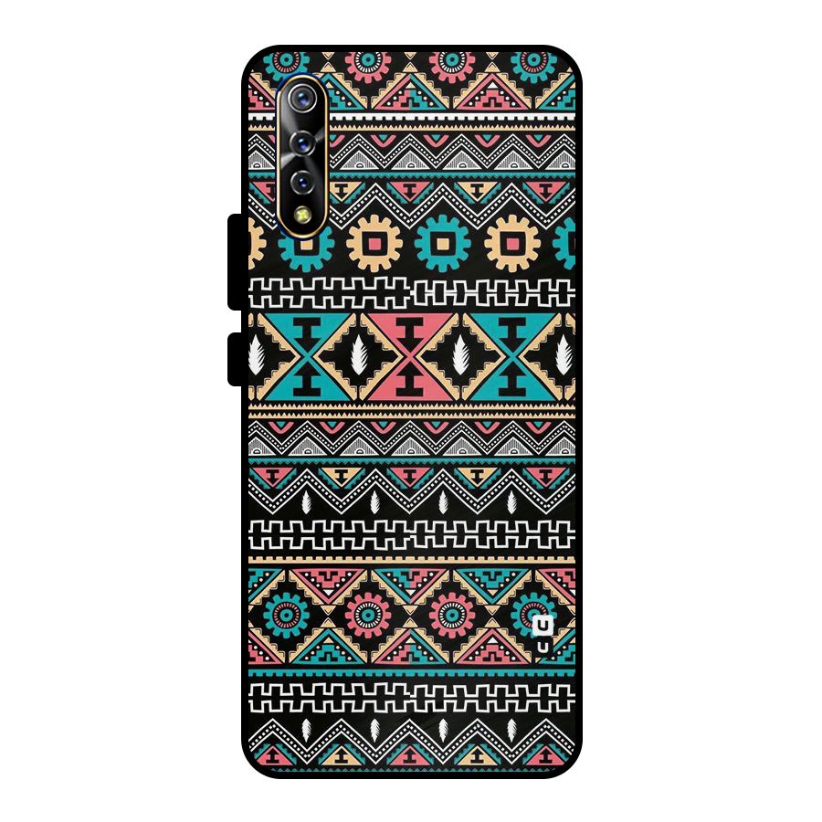 Aztec Beautiful Creativity Metal Back Case for Vivo S1