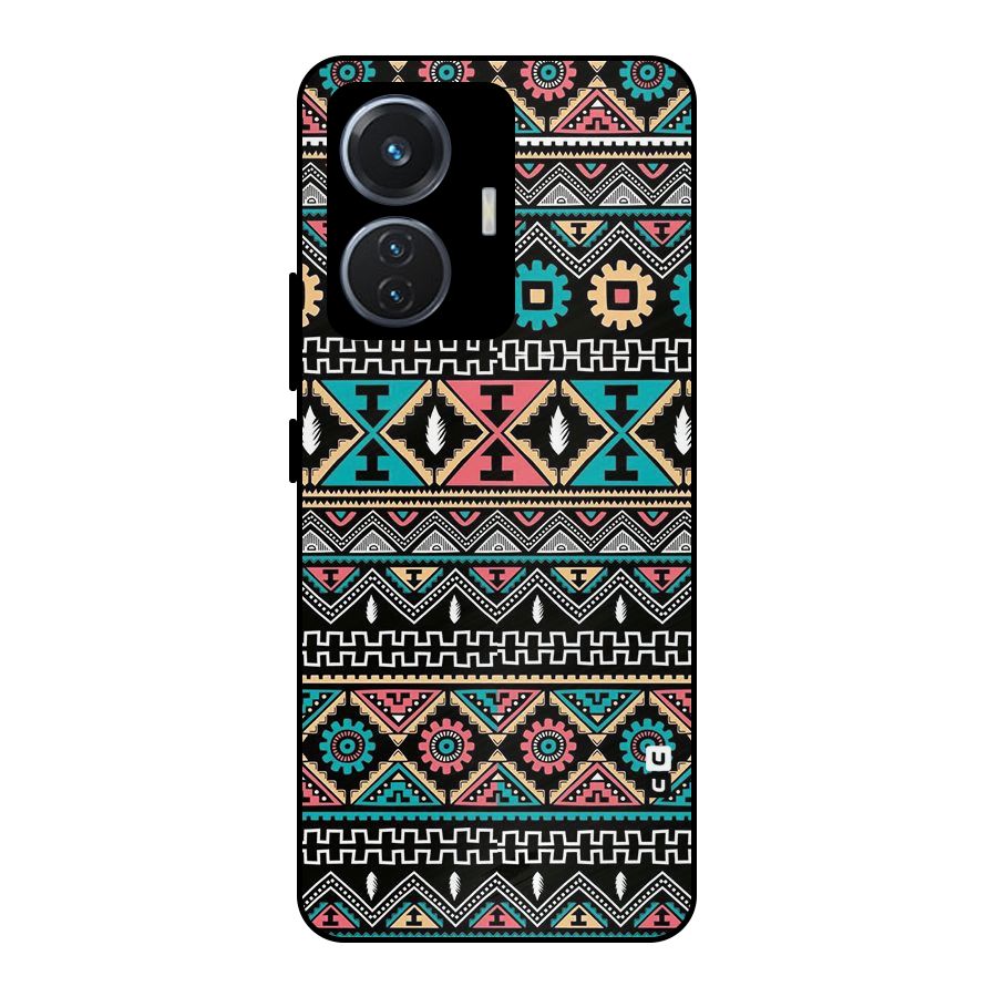 Aztec Beautiful Creativity Metal Back Case for Vivo T1 44W