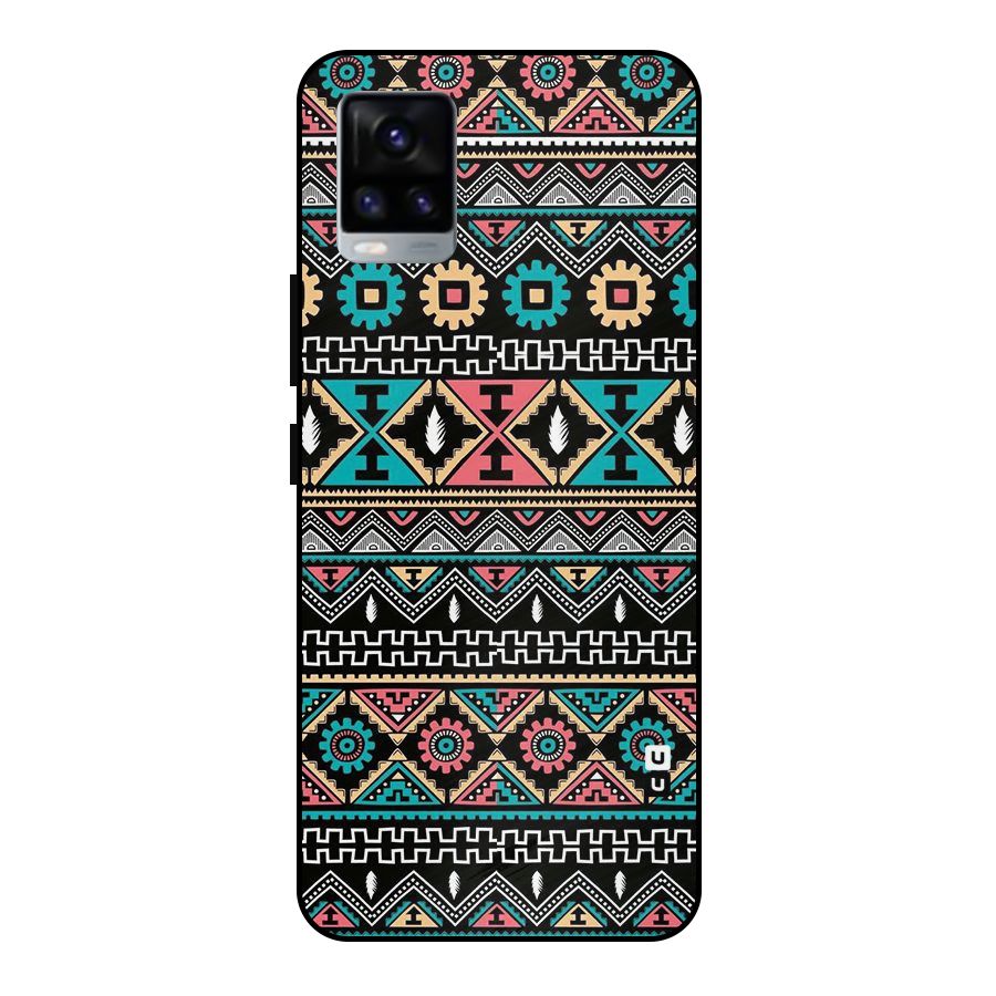 Aztec Beautiful Creativity Metal Back Case for Vivo V20