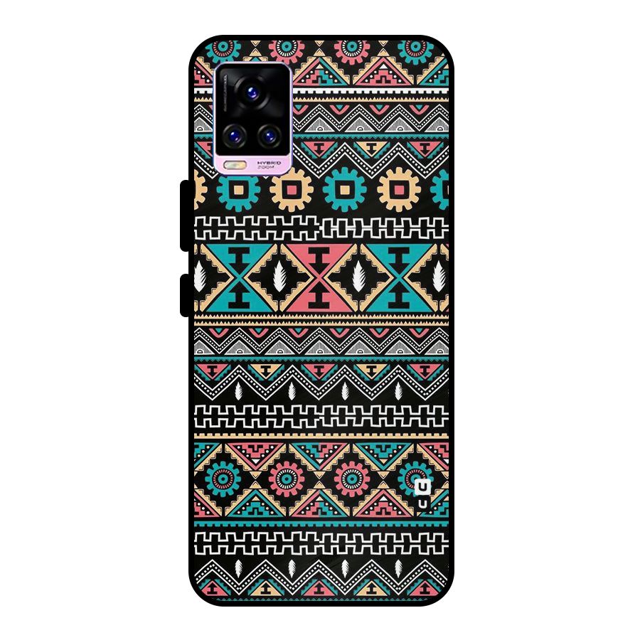 Aztec Beautiful Creativity Metal Back Case for Vivo V20 Pro