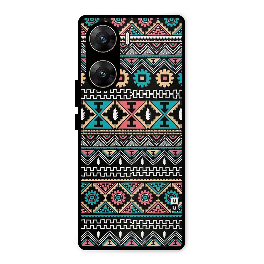 Aztec Beautiful Creativity Metal Back Case for Vivo V29e
