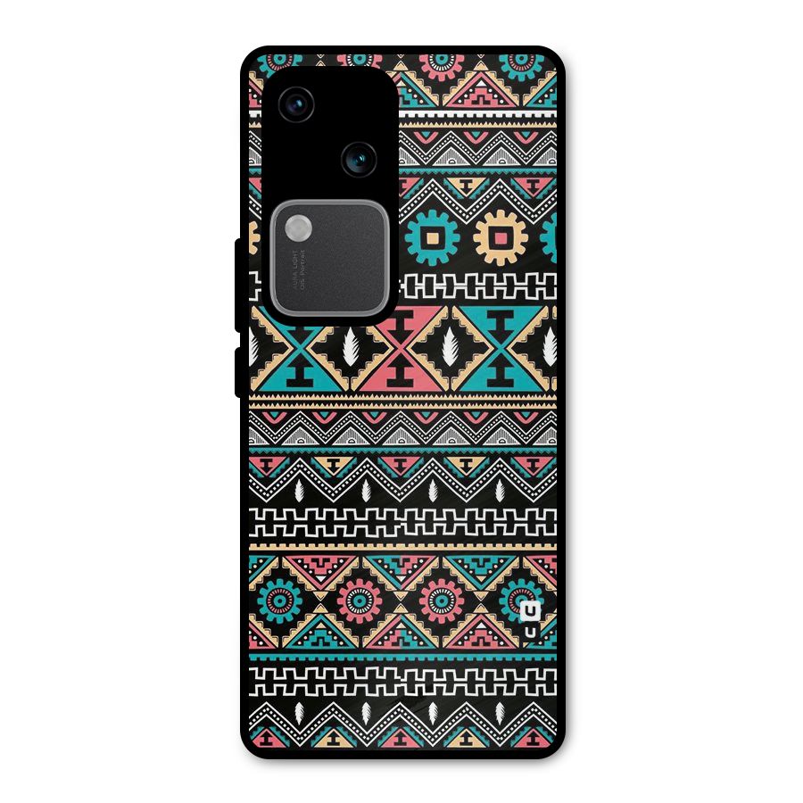 Aztec Beautiful Creativity Metal Back Case for Vivo V30
