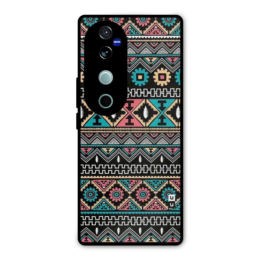 Aztec Beautiful Creativity Metal Back Case for Vivo V40 Pro